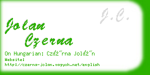 jolan czerna business card